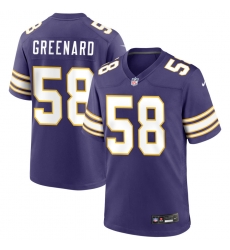 Men Minnesota Vikings #58 Jonathan Greenard Purple F U S E Stitched Jersey
