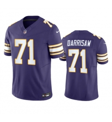 Men Minnesota Vikings 71 Christian Darrisaw Purple 2023 F U S E Vapor Untouchable Limited Stitched Jersey Men Minnesota Vikings 71 Christian Darrisaw Purple 2023 F U S E Vapor Untouchable Limited Stitched Jersey