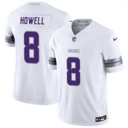 Men Minnesota Vikings 8 Sam Howell White 2025 F U S E  Winter Warrior Limited Stitched Jersey