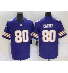 Men Minnesota Vikings 80 Cris Carter Purple 2023 F U S E Vapor Untouchable Limited Stitched Jersey Men Minnesota Vikings 80 Cris Carter Purple 2023 F U S E Vapor Untouchable Limited Stitched Jersey