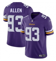 Men Minnesota Vikings 93 Jonathan Allen Purple 2025 Vapor Untouchable Limited Stitched Jersey