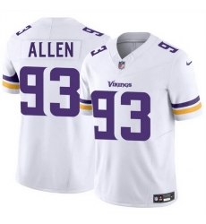 Men Minnesota Vikings 93 Jonathan Allen White 2025 F U S E  Vapor Untouchable Limited Stitched Jersey