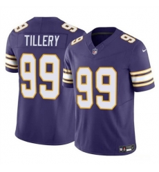 Men Minnesota Vikings 99 Jerry Tillery Purple 2023 F U S E Throwback Vapor Untouchable Limited Stitched Jersey Men Minnesota Vikings 99 Jerry Tillery Purple 2023 F U S E Throwback Vapor Untouchable Limited Stitched Jersey