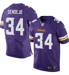 Men Nike Minnesota Vikings #34 Andrew Sendejo Purple Elite NFL Jersey Men Nike Minnesota Vikings #34 Andrew Sendejo Purple Elite NFL Jersey
