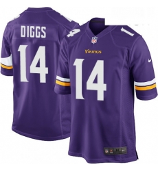 Mens Nike Minnesota Vikings 14 Stefon Diggs Game Purple Team Color NFL Jersey Mens Nike Minnesota Vikings 14 Stefon Diggs Game Purple Team Color NFL Jersey