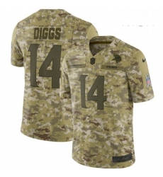 Mens Nike Minnesota Vikings 14 Stefon Diggs Limited Camo 2018 Salute to Service NFL Jersey Mens Nike Minnesota Vikings 14 Stefon Diggs Limited Camo 2018 Salute to Service NFL Jersey