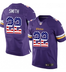 Mens Nike Minnesota Vikings 22 Harrison Smith Elite Purple Home USA Flag Fashion NFL Jersey Mens Nike Minnesota Vikings 22 Harrison Smith Elite Purple Home USA Flag Fashion NFL Jersey