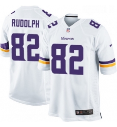 Mens Nike Minnesota Vikings 82 Kyle Rudolph Game White NFL Jersey Mens Nike Minnesota Vikings 82 Kyle Rudolph Game White NFL Jersey