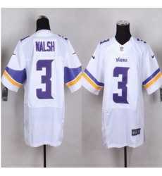 New Minnesota Vikings #3 Blair Walsh White Men Stitched NFL Elite Jersey New Minnesota Vikings #3 Blair Walsh White Men Stitched NFL Elite Jersey