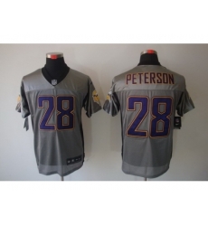 Nike Minnesota Vikings 28 Adrian Peterson Grey Elite Shadow NFL Jersey Nike Minnesota Vikings 28 Adrian Peterson Grey Elite Shadow NFL Jersey