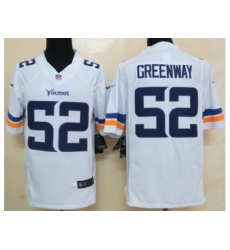 Nike Minnesota Vikings 52 Chad Greenway White Limited NFL Jersey Nike Minnesota Vikings 52 Chad Greenway White Limited NFL Jersey