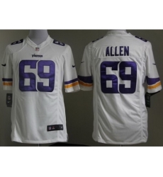 Nike Minnesota Vikings 69 Jared Allen White Game NFL Jersey Nike Minnesota Vikings 69 Jared Allen White Game NFL Jersey