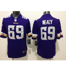 Nike Minnesota Vikings 69 Spencer Nealy Purple Game NFL Jersey Nike Minnesota Vikings 69 Spencer Nealy Purple Game NFL Jersey
