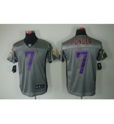 Nike Minnesota Vikings 7 Christian Ponder Grey Elite Shadow NFL Jersey Nike Minnesota Vikings 7 Christian Ponder Grey Elite Shadow NFL Jersey