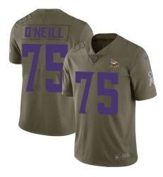 Nike Vikings #75 Brian O Neill Olive Mens Stitched NFL Limited 2017 Salute To Service Jersey Nike Vikings #75 Brian O Neill Olive Mens Stitched NFL Limited 2017 Salute To Service Jersey