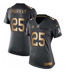 Nike Vikings #25 Latavius Murray Black Womens Stitched NFL Limited Gold Salute to Service Jersey Nike Vikings #25 Latavius Murray Black Womens Stitched NFL Limited Gold Salute to Service Jersey