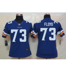 Nike Vikings #73 Sharrif Floyd Purple Team Color Womens Stitched NFL Limited Jersey Nike Vikings #73 Sharrif Floyd Purple Team Color Womens Stitched NFL Limited Jersey