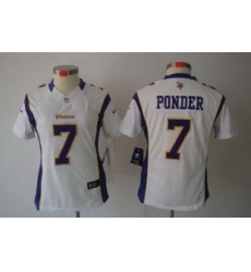 Nike Women Minnesota Vikings #7 Ponder White(Women Limited Jerseys) Nike Women Minnesota Vikings #7 Ponder White(Women Limited Jerseys)