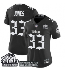 Women Minnesota Vikings 33 Aaron Jones Black 2025 Kings of the North Patch Gothic Norseblood Edition Vapor Untouchable Limited Stitched Football Jersey 1 Women Minnesota Vikings 33 Aaron Jones Black 2025 Kings of the North Patch Gothic Norseblood Edition Vapor Untouchable Limited Stitched Football Jersey 1