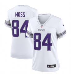 Women Minnesota Vikings 84 Randy Moss White Winter Warrior Limited Stitched Jersey Women Minnesota Vikings 84 Randy Moss White Winter Warrior Limited Stitched Jersey