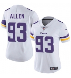 Women Minnesota Vikings 93 Jonathan Allen White 2025 Vapor Untouchable Limited Stitched Jersey