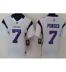 Women Nike Minnesota Vikings 7# Christian Ponder White Nike NFL Jerseys Women Nike Minnesota Vikings 7# Christian Ponder White Nike NFL Jerseys