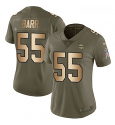 Womens Nike Minnesota Vikings 55 Anthony Barr Limited OliveGold 2017 Salute to Service NFL Jersey Womens Nike Minnesota Vikings 55 Anthony Barr Limited OliveGold 2017 Salute to Service NFL Jersey