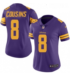 Womens Nike Minnesota Vikings 8 Kirk Cousins Limited Purple Rush Vapor Untouchable NFL Jersey Womens Nike Minnesota Vikings 8 Kirk Cousins Limited Purple Rush Vapor Untouchable NFL Jersey