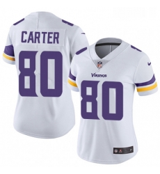 Womens Nike Minnesota Vikings 80 Cris Carter Elite White NFL Jersey Womens Nike Minnesota Vikings 80 Cris Carter Elite White NFL Jersey