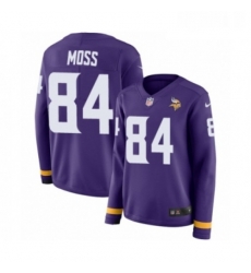Womens Nike Minnesota Vikings 84 Randy Moss Limited Purple Therma Long Sleeve NFL Jersey Womens Nike Minnesota Vikings 84 Randy Moss Limited Purple Therma Long Sleeve NFL Jersey