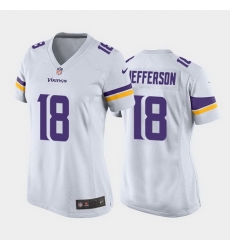 women justin jefferson minnesota vikings white game jersey women justin jefferson minnesota vikings white game jersey
