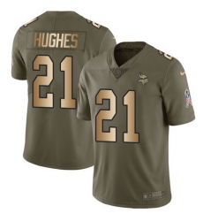 Nike Vikings #21 Mike Hughes Olive Gold Youth Stitched NFL Limited 2017 Salute to Service Jersey Nike Vikings #21 Mike Hughes Olive Gold Youth Stitched NFL Limited 2017 Salute to Service Jersey