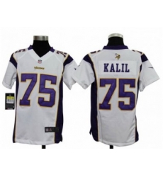 Nike Youth NFL Minnesota Vikings #75 Matt Kalil White Jerseys Nike Youth NFL Minnesota Vikings #75 Matt Kalil White Jerseys