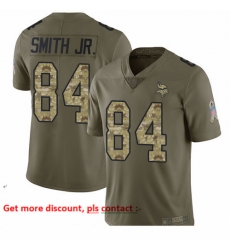 Vikings 84 Irv Smith Jr Olive Camo Youth Stitched Football Limited 2017 Salute to Service Jersey Vikings 84 Irv Smith Jr Olive Camo Youth Stitched Football Limited 2017 Salute to Service Jersey