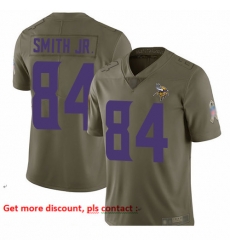 Vikings 84 Irv Smith Jr Olive Youth Stitched Football Limited 2017 Salute to Service Jersey Vikings 84 Irv Smith Jr Olive Youth Stitched Football Limited 2017 Salute to Service Jersey
