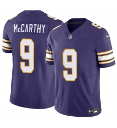 Youth Minnesota Vikings 9 J J McCarthy Purple 2024 Draft F U S E Throwback Vapor Untouchable Limited Stitched Jersey Youth Minnesota Vikings 9 J J McCarthy Purple 2024 Draft F U S E Throwback Vapor Untouchable Limited Stitched Jersey
