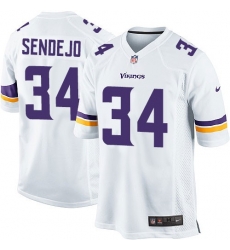 Youth Nike Minnesota Vikings #34 Andrew Sendejo White NFL Jersey Youth Nike Minnesota Vikings #34 Andrew Sendejo White NFL Jersey