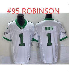 Men Eagles #95 ROBINSON White Stitched Jersey Men Eagles #95 ROBINSON White Stitched Jersey