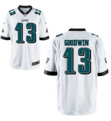 Men Nike Eagles 13 Marquise Goodwin White Vapor Limited Stitched NFL Jersey Men Nike Eagles 13 Marquise Goodwin White Vapor Limited Stitched NFL Jersey