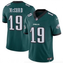 Men Philadelphia Eagles 19 Kyle McCord Green 2025 Draft New F U S E  Vapor Untouchable Limited Stitched Football Jersey