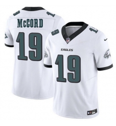 Men Philadelphia Eagles 19 Kyle McCord White 2025 Draft New F U S E  Vapor Untouchable Limited Stitched Football Jersey
