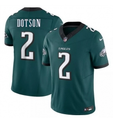 Men Philadelphia Eagles 2 Jahan Dotson Green 2025 New F U S E  Vapor Untouchable Limited Stitched Football Jersey