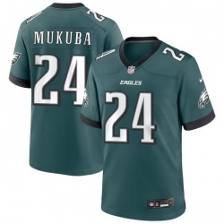 Men Philadelphia Eagles 24 Andrew MUKUBA Midnight Green Vapor Untouchable Limited Stitched Football Jersey