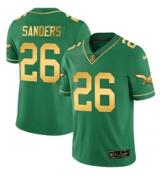Men Philadelphia Eagles 26 Miles Sanders Green gold Vapor Untouchable Limited Stitched Football Jersey Men Philadelphia Eagles 26 Miles Sanders Green gold Vapor Untouchable Limited Stitched Football Jersey