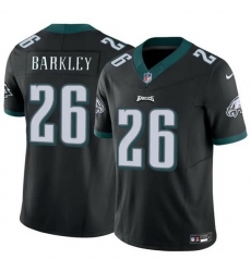Men Philadelphia Eagles 26 Saquon Barkley Black 2023 F U S E Vapor Untouchable Limited Football Stitched Jersey Men Philadelphia Eagles 26 Saquon Barkley Black 2023 F U S E Vapor Untouchable Limited Football Stitched Jersey