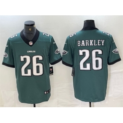 Men Philadelphia Eagles 26 Saquon Barkley Green 2024 New Vapor Untouchable Limited Stitched Football Jersey