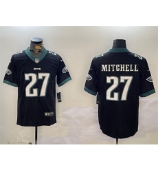 Men Philadelphia Eagles 27 Quinyon Mitchell Black Vapor Untouchable Limited Stitched Football Jersey Men Philadelphia Eagles 27 Quinyon Mitchell Black Vapor Untouchable Limited Stitched Football Jersey