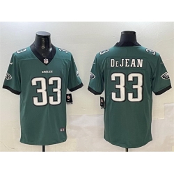 Men Philadelphia Eagles 33 Cooper DeJean Green 2024 New Vapor Untouchable Limited Stitched Football Jersey
