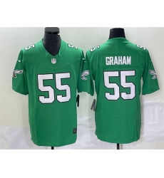 Men Philadelphia Eagles 55 Brandon Graham Green 2023 F U S E Vapor Untouchable Stitched Football Jersey Men Philadelphia Eagles 55 Brandon Graham Green 2023 F U S E Vapor Untouchable Stitched Football Jersey
