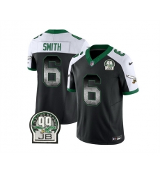 Men Philadelphia Eagles 6 DeVonta Smith Black White 2023 F U S E Throwback Vapor Untouchable Limited Stitched Football Jersey Men Philadelphia Eagles 6 DeVonta Smith Black White 2023 F U S E Throwback Vapor Untouchable Limited Stitched Football Jersey